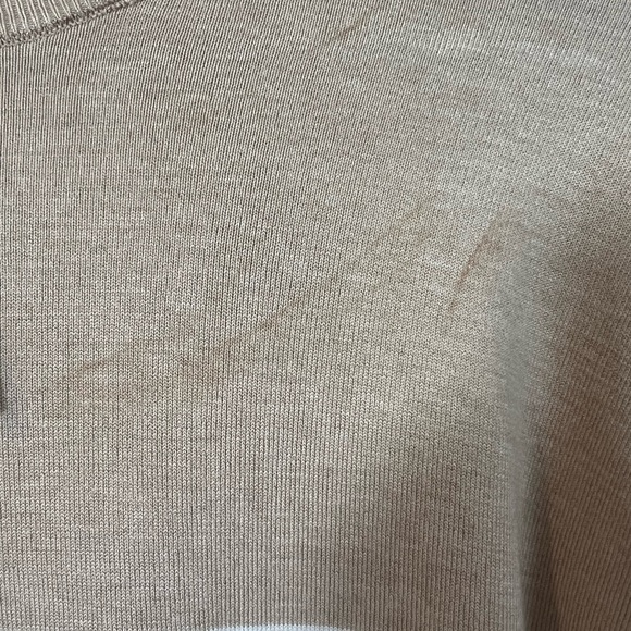 H&M Women's Sweater Soft Knit Size XS Crew Pullover Tan Brand New Oversize - Picture 4 of 5